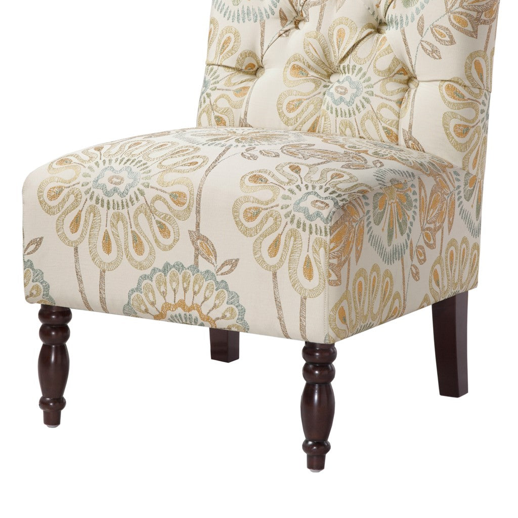 Lola Tufted Armless Chair