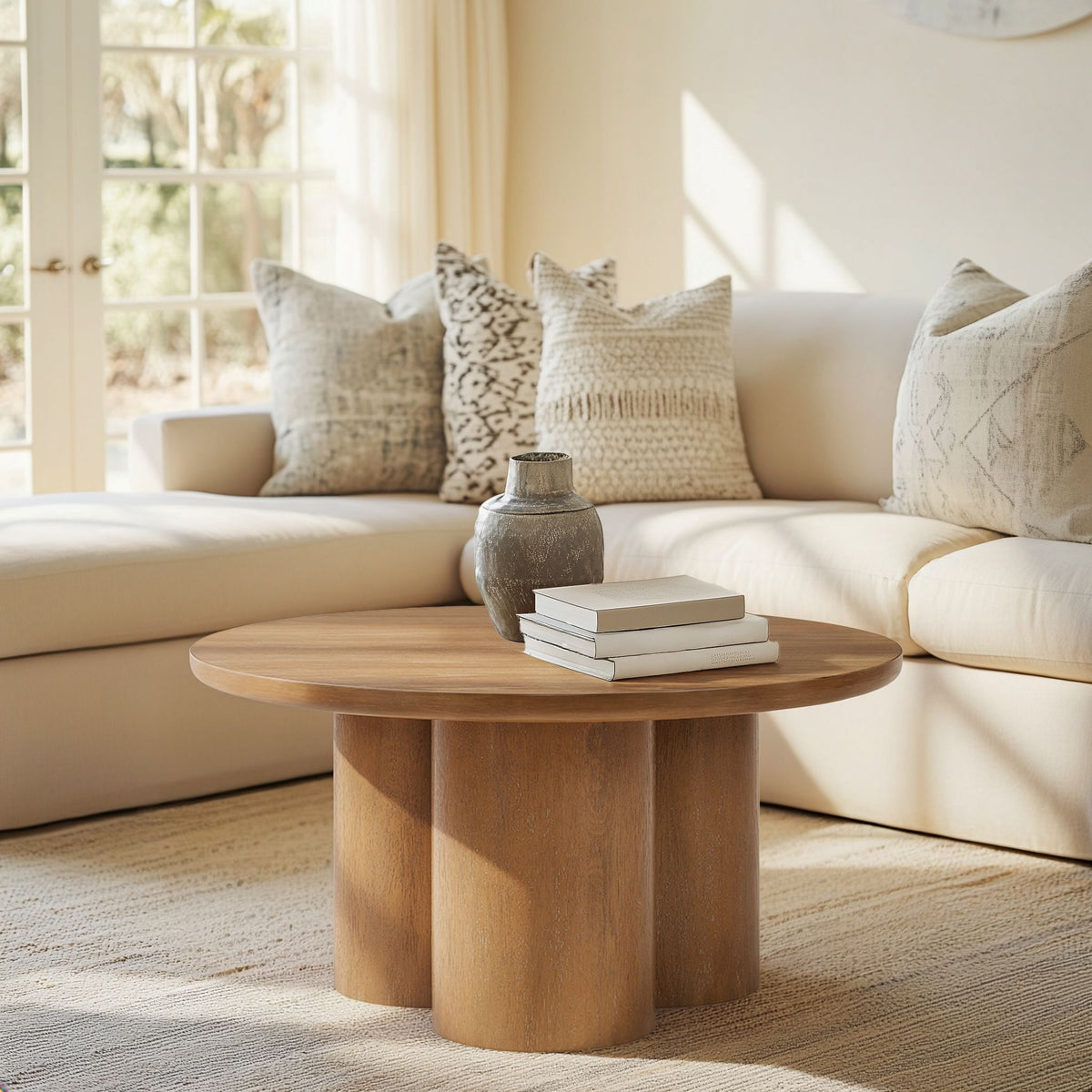 Benji Round Coffee Table - Natural