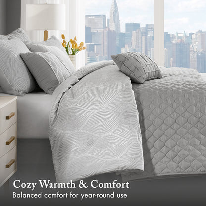 Nocturne Comforter Set - Grey