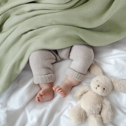 Bamboo Cotton Rayon Blanket - Sage Green