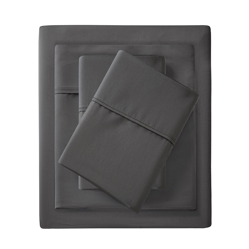 1500 Thread Count Cotton Blend 4 PC Sheet Set - Charcoal
