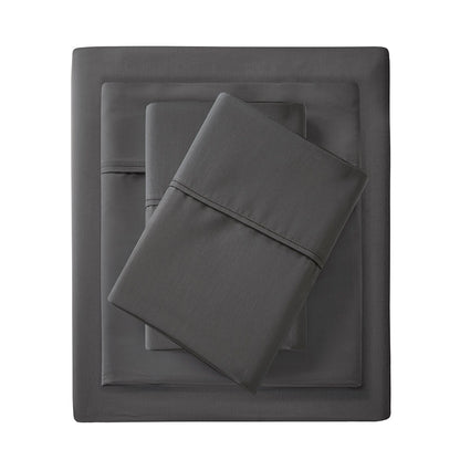 1500 Thread Count Cotton Blend 4 PC Sheet Set - Charcoal