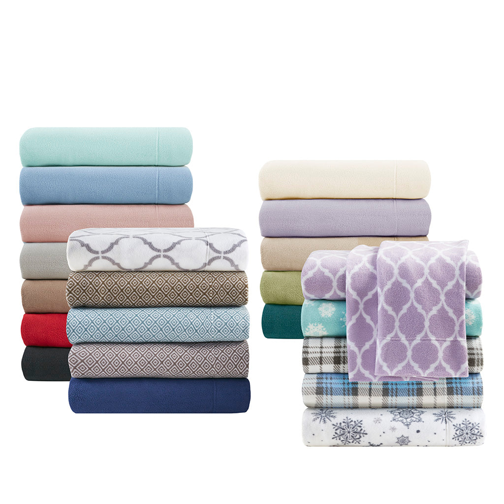 Micro Fleece Sheet Set - Aqua