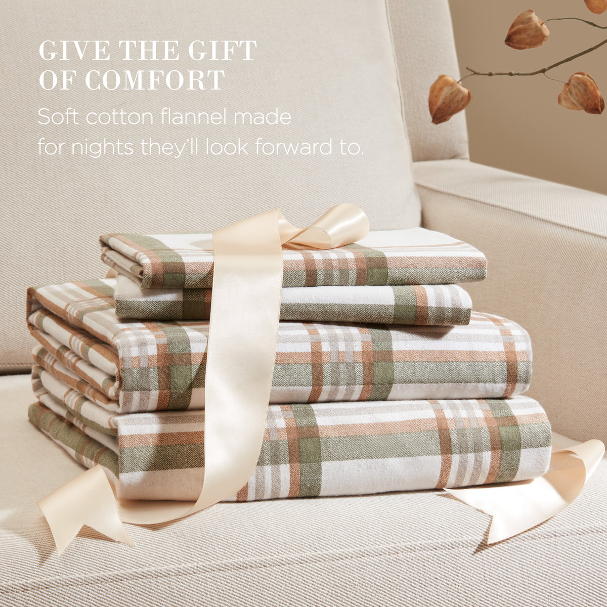 Cotton Flannel Sheet Set - Hamilton Plaid