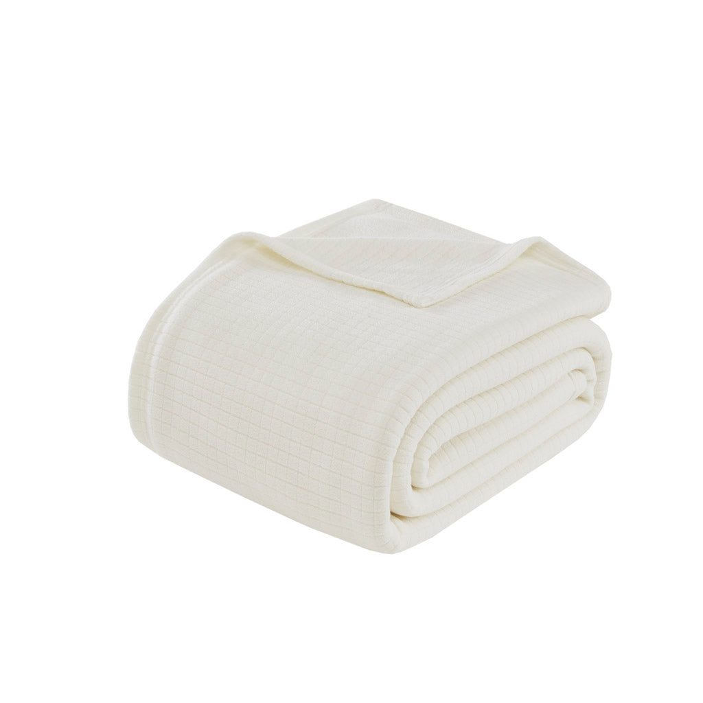 Microfleece Blanket - Ivory