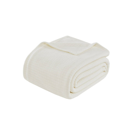 Microfleece Blanket - Ivory