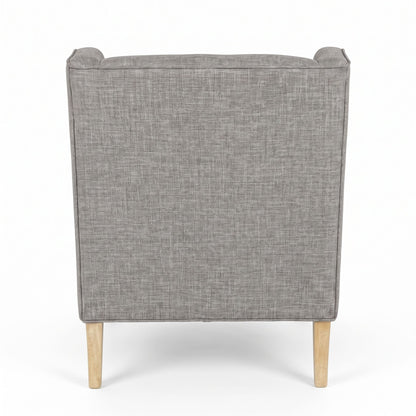 Decker Wingback Armchair - Grey