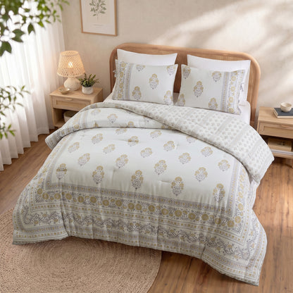 Thalia Comforter Set - Blush/Gold