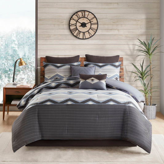 Bitter Creek Oversized Comforter Set - Blue