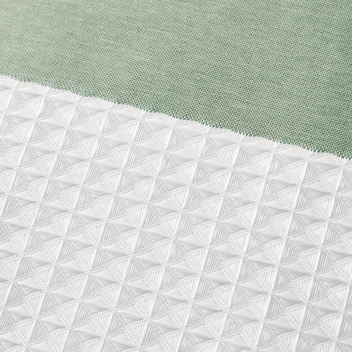 Spa Waffle Shower Curtain with 3M Treatment - Sage Green