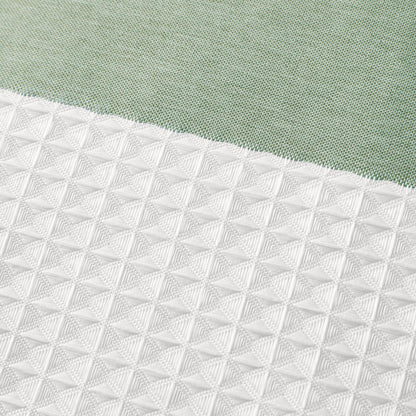 Spa Waffle Shower Curtain with 3M Treatment - Sage Green