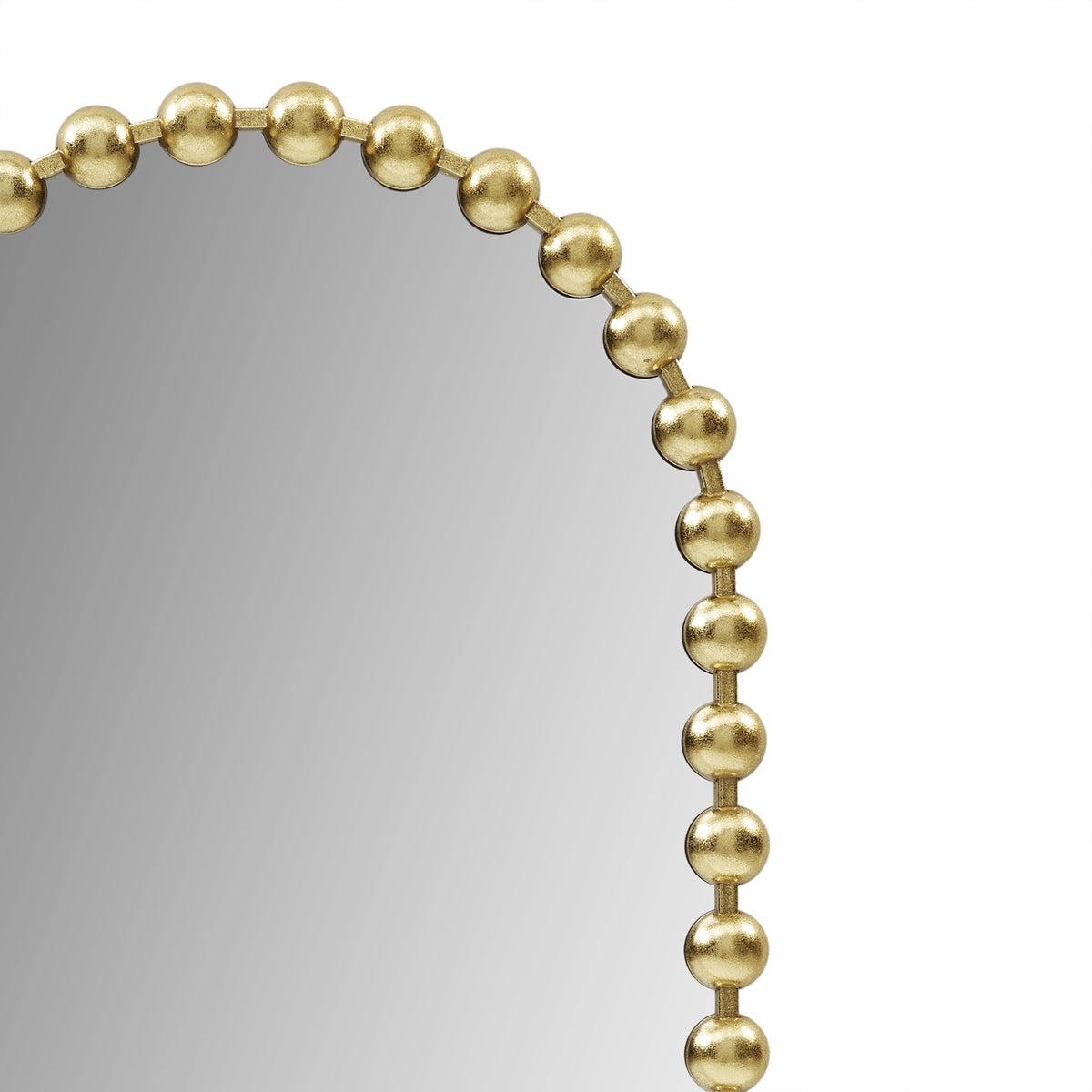 Marlowe 24X36 Arch Beaded Wall Mirror - Gold