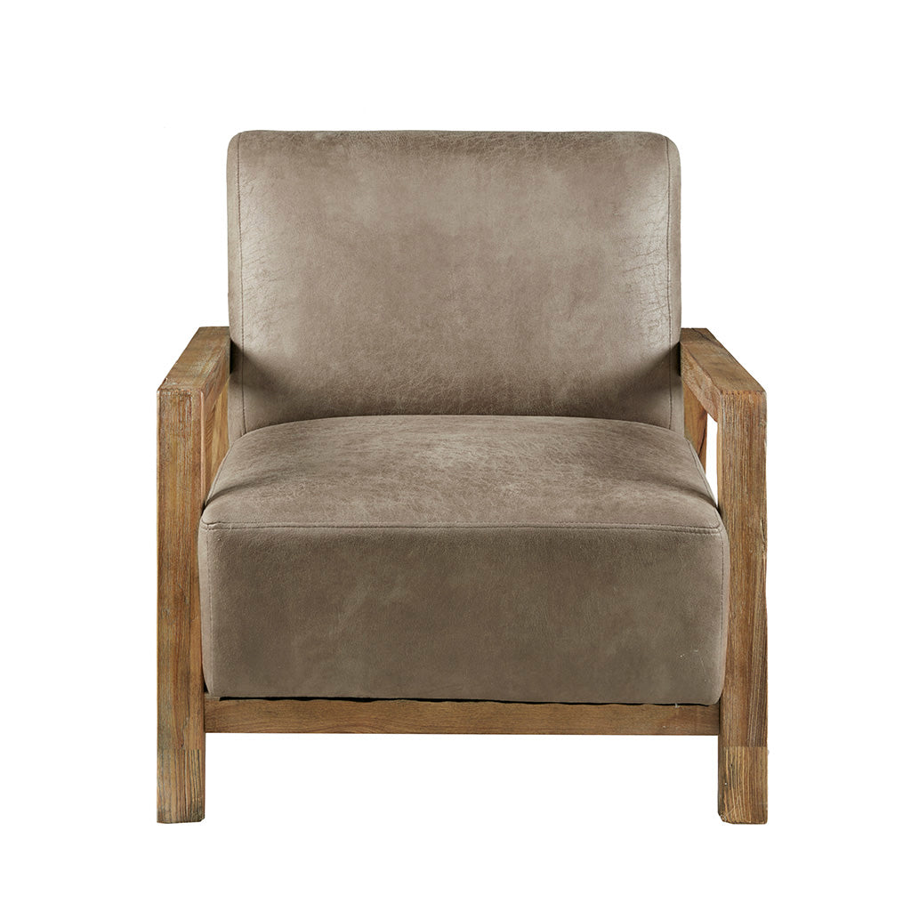 Easton Low Profile Accent Chair - Taupe/Natural