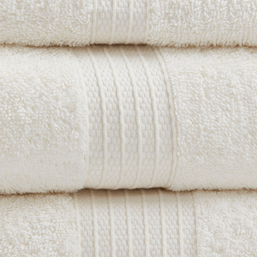 Organic 6 Piece Organic Cotton Towel Set - Ivory
