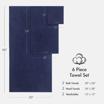 Diagonal Ribbed - Navy