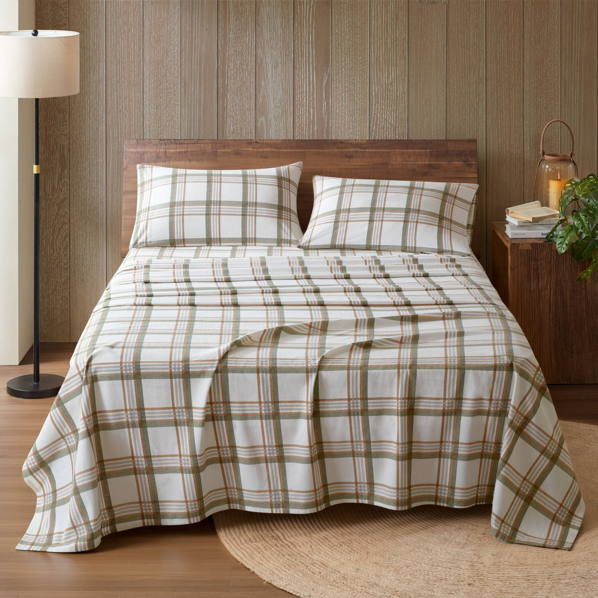 Cotton Flannel Sheet Set - Hamilton Plaid