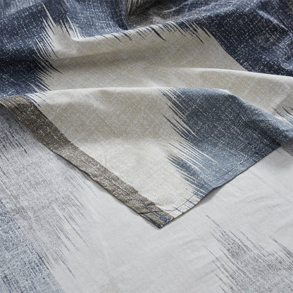 Alpine Cotton Printed Shower Curtain - Navy